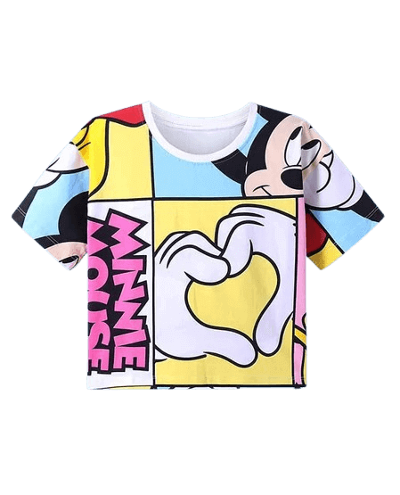 Minnie & Friends White Drop Shoulder T-Shirt