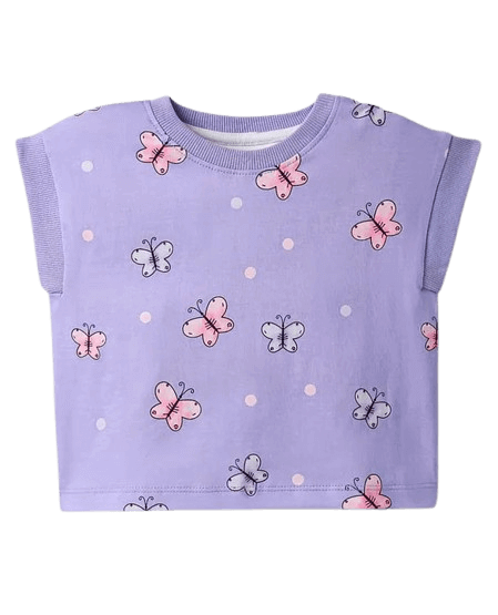 Lavender Butterfly Sleeveless Tee – Kookie Kids